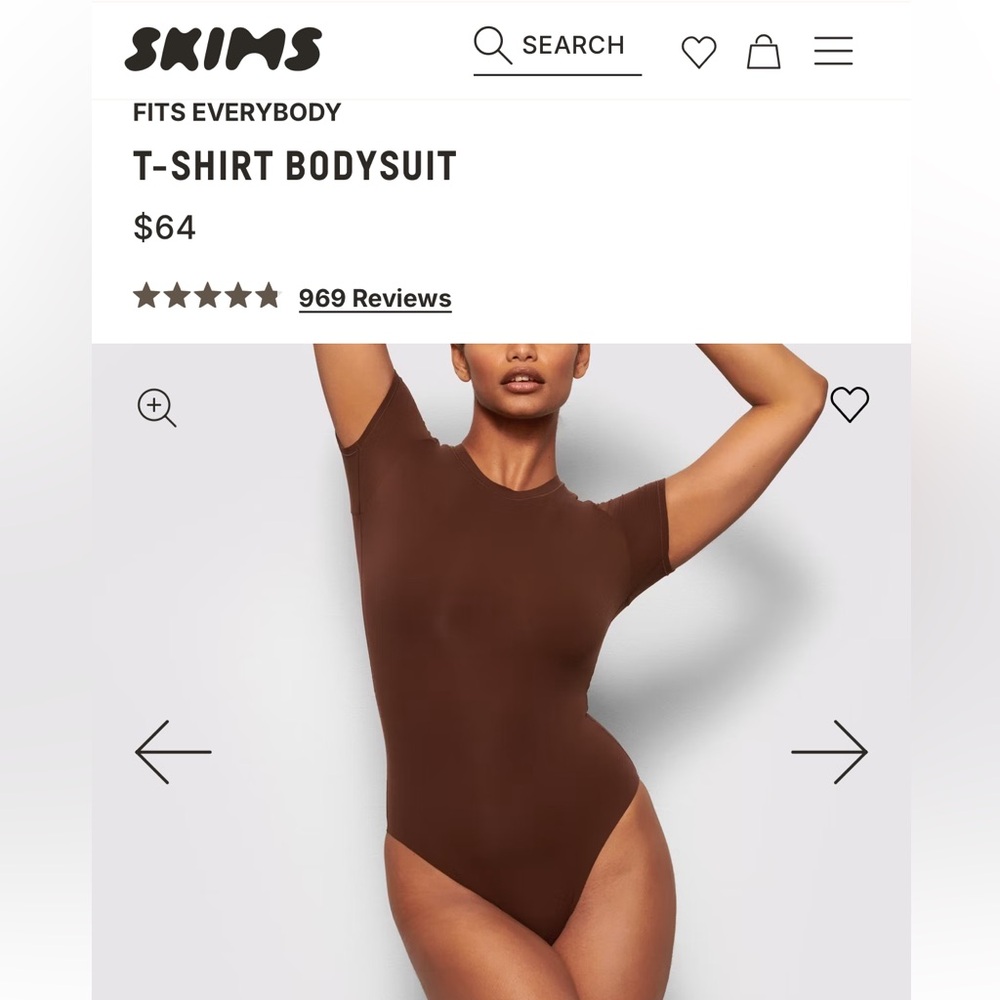 SKIMS Fits Everybody TShirt Bodysuit - Picture 6 of 7